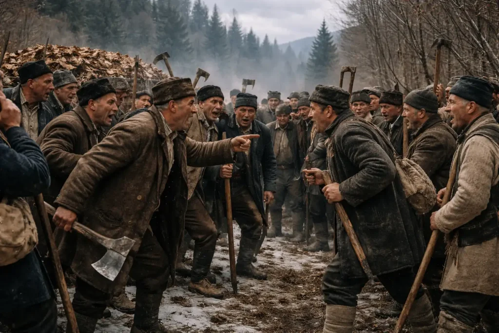 Početak sukoba između meštana Sinje Glave i Prisjana (Ilustracija)